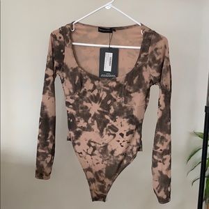 Pretty Little Thing tie dye body suit